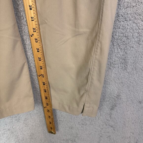S Under Armour Pants Mens 34x32 Beige Golf Flat Front Casual Performance - Picture 4 of 12
